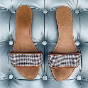 Handmade in Greece - Leather Jewel Studded Sandals